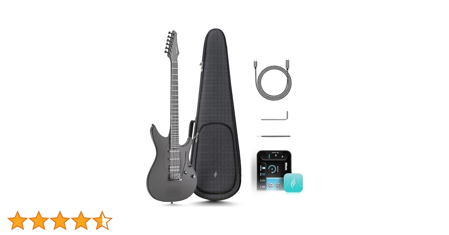 ENYA Inspire ブラック　アンプ内蔵エレキギター Amazon | ENYA Inspire Black 国内正規品 次世代アンプ内蔵